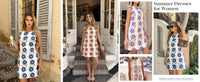 PRETTYGARDEN Sundresses for Women Summer Elegant Floral A Line Short Party Dress Beach Vacation Clothes